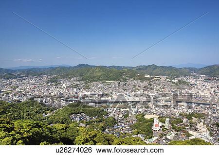 View of Nagasaki City View Large Photo Image Stock Photograph - View of Nagasaki City. Fotosearch