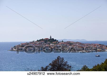 View of Trogir and Adriatic Sea View Large Photo Image Stock Image - View of Trogir and Adriatic Sea. Fotosearch