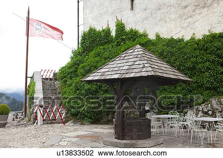 Stock Image - Well at Bled Castle. Fotosearch