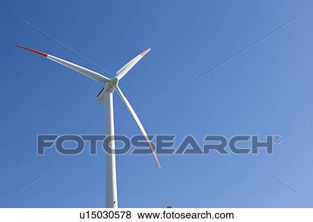 Stock Photo - Wind turbine, Aichi Prefecture, Japan. Fotosearch