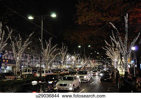 Picture - Winter Lights at Omotesando, Omotesando H. I. S. illuminations Bell symphony . Fotosearch