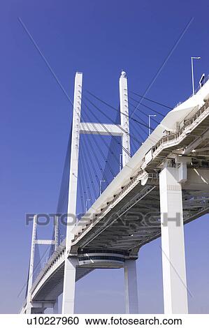 Yokohama Bay Bridge View Large Photo Image Stock Image - Yokohama Bay Bridge. Fotosearch