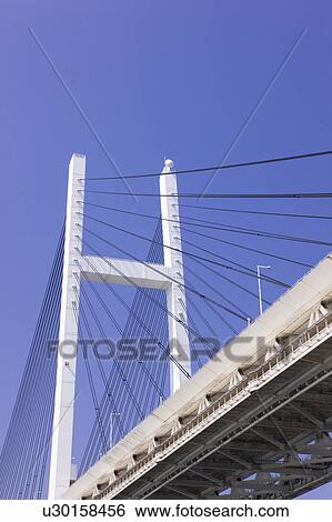 Yokohama Bay Bridge View Large Photo Image Stock Photograph - Yokohama Bay Bridge. Fotosearch