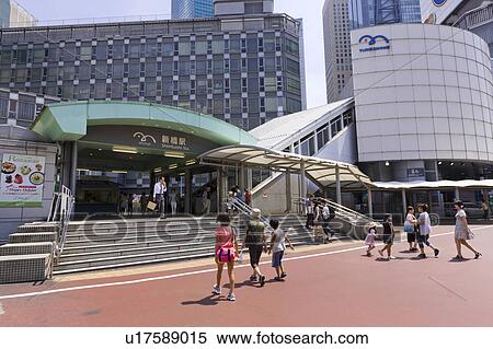 Stock Photography - Yurikamome Shinbashi Station. Fotosearch