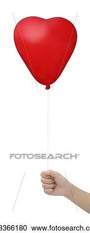 A hand holding a red balloon View Large Photo Image Stock Image - A hand holding a red balloon. Fotosearch