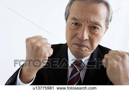 Stock Image - Angry Businessman. Fotosearch