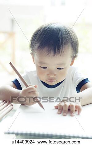 Baby Boy Drawing View Large Photo Image Picture - Baby Boy Drawing. Fotosearch
