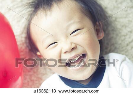Baby Boy Laughing View Large Photo Image Stock Image - Baby Boy Laughing. Fotosearch