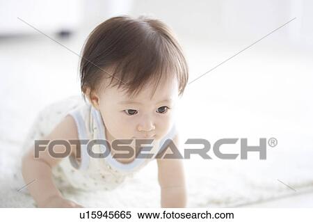 Baby crawling View Large Photo Image Stock Photography - Baby crawling. Fotosearch