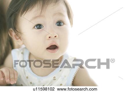 Baby looking away View Large Photo Image Stock Image - Baby looking away. Fotosearch