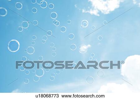 Stock Image - Bubbles in Sky. Fotosearch