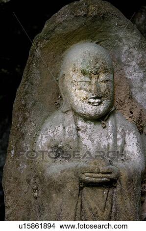 Picture - Buddhist statue, Ibaraki Prefecture, Japan. Fotosearch