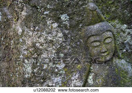 Stock Image - Buddhist statue, Ibaraki Prefecture, Japan. Fotosearch