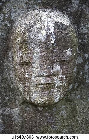 Stock Image - Buddhist statue, Ibaraki Prefecture, Japan. Fotosearch