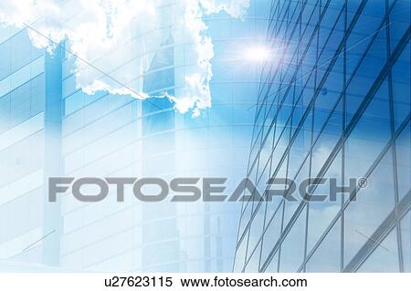 Stock Photography - Buildings and Sky. Fotosearch