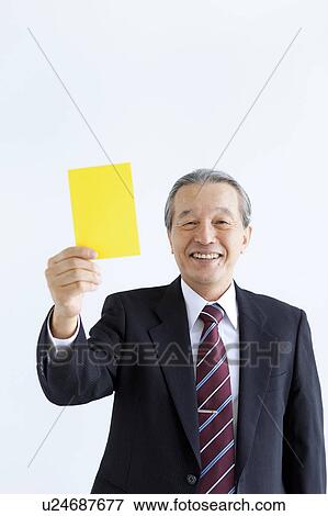 Businessman Showing Yellow View Large Photo Image Stock Photo - Businessman Showing Yellow. Fotosearch