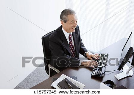 Businessman Typing View Large Photo Image Stock Photography - Businessman Typing. Fotosearch