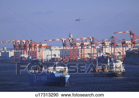 Stock Image - Cargo Ships. Fotosearch