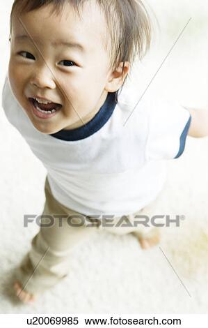 Cheerful Baby Boy View Large Photo Image Stock Photography - Cheerful Baby Boy. Fotosearch