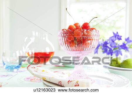 Cherries in a glass View Large Photo Image Stock Image - Cherries in a glass. Fotosearch