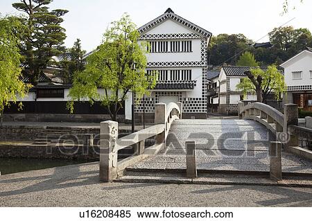 Stock Photography - Cityscape of Kurashiki, Okayama Prefecture, Honshu, Japan. Fotosearch