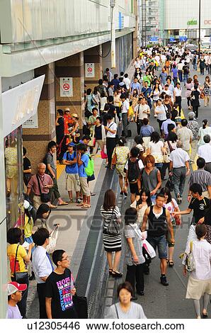 Crowded Southern Entrance of Shinjuku Station View Large Photo Image Stock Photograph - Crowded Southern Entrance of Shinjuku Station. Fotosearch