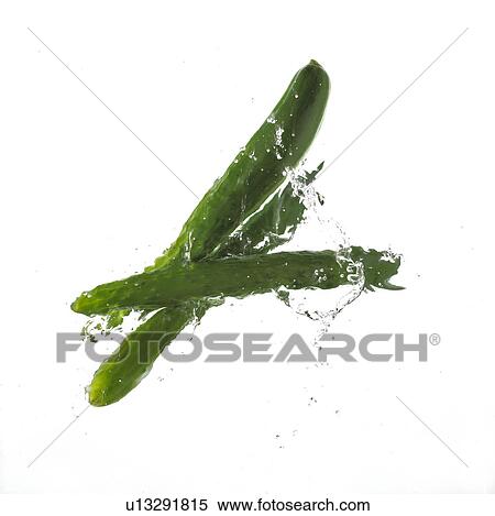 Cucumbers Falling Into Water View Large Photo Image Stock Photography - Cucumbers Falling Into Water. Fotosearch