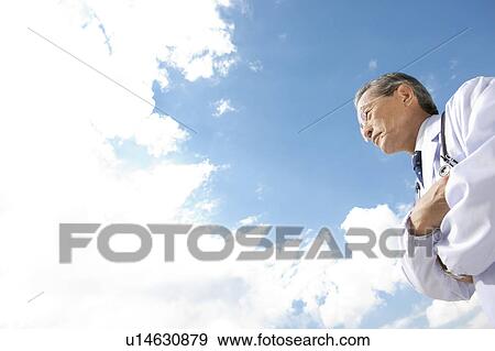 Doctor Against Sky View Large Photo Image Stock Photo - Doctor Against Sky. Fotosearch