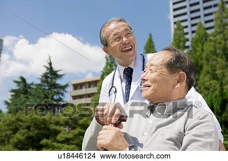 Picture - Doctor and Patient. Fotosearch