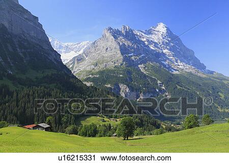 Stock Image - Eiger, Grindelwald, Switzerland. Fotosearch