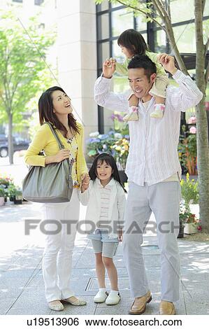 Stock Photograph - Family of Four. Fotosearch