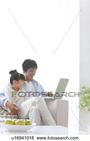 Father and Daughter Using Laptop View Large Photo Image Stock Photograph - Father and Daughter Using Laptop. Fotosearch