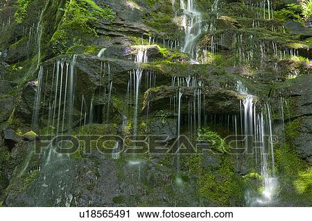 Stock Image - Furo-no-taki waterfall, Aomori Prefecture, Japan. Fotosearch