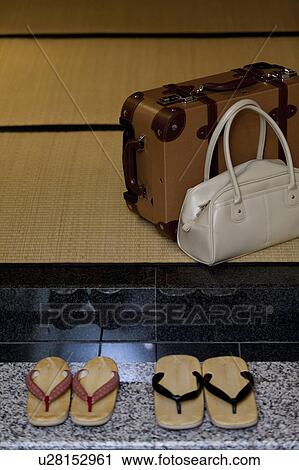Geta Sandals and Suitcase View Large Photo Image Stock Image - Geta Sandals and Suitcase. Fotosearch