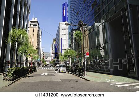 Stock Image -  Ginza Yanagi Street. Fotosearch