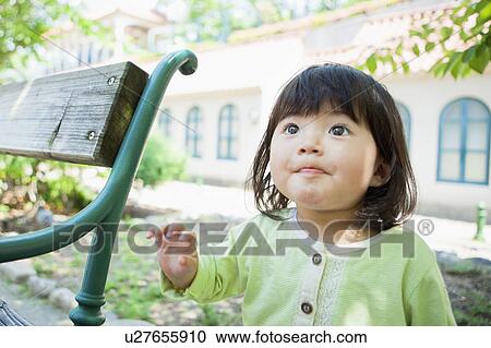 Girl Looking Up View Large Photo Image Stock Image - Girl Looking Up. Fotosearch