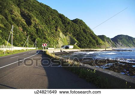 Golden Road View Large Photo Image Stock Photo - Golden Road. Fotosearch