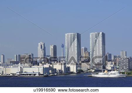 Stock Image - Harumi Skyline. Fotosearch