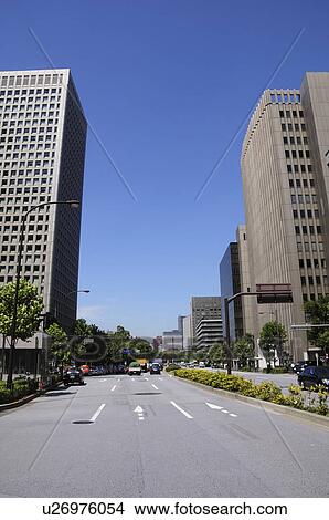Hibiya Street Seen From Saiwai View Large Photo Image Picture - Hibiya Street Seen From Saiwai. Fotosearch