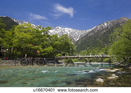 Stock Image - Hodaka Mountain Range, Nagano Prefecture, Japan. Fotosearch