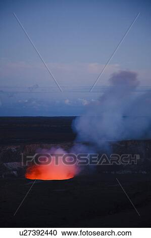 Stock Image - Kilauea volcano, Big Island, Hawaii Islands, USA. Fotosearch