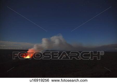 Stock Photograph - Kilauea volcano, Big Island, Hawaii Islands, USA. Fotosearch