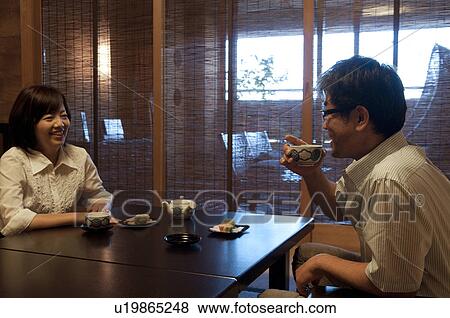 Mature Couple Drinking Tea View Large Photo Image Stock Photo - Mature Couple Drinking Tea. Fotosearch