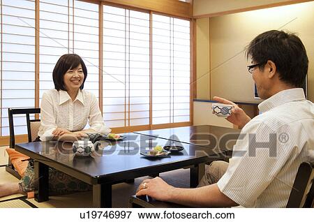Mature Couple Having Afternoon Tea View Large Photo Image Stock Photo - Mature Couple Having Afternoon Tea. Fotosearch