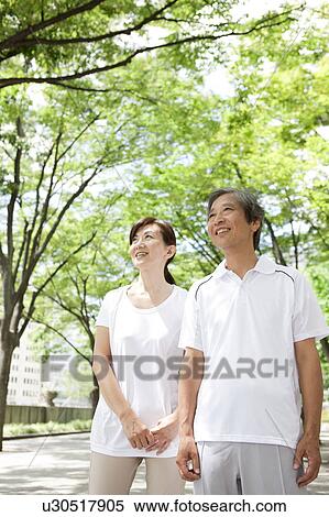 Mature Couple in Park View Large Photo Image Stock Photography - Mature Couple in Park. Fotosearch