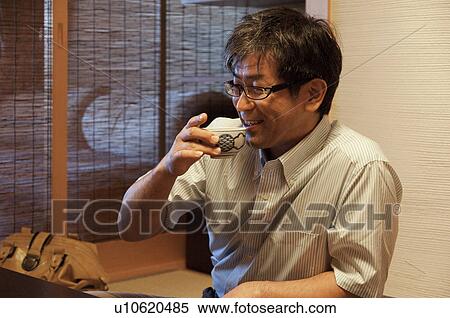 Mature Man Drinking Tea View Large Photo Image Stock Photography - Mature Man Drinking Tea. Fotosearch