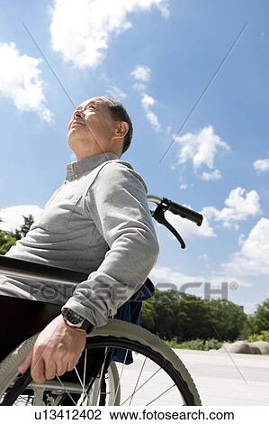 Mature Man in Wheelchair View Large Photo Image Stock Image - Mature Man in Wheelchair. Fotosearch