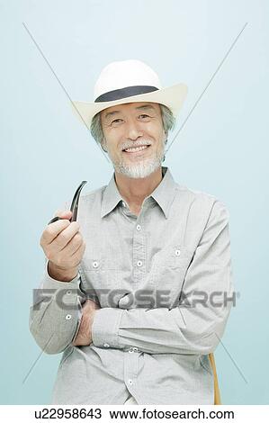 Mature Man with Pipe View Large Photo Image Stock Image - Mature Man with Pipe. Fotosearch
