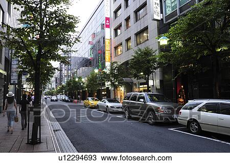 Namiki Street in Ginza View Large Photo Image Stock Image - Namiki Street in Ginza. Fotosearch