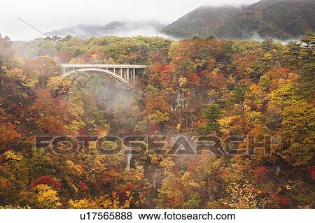 Stock Photo - Naruko Valley in Autumn. Fotosearch